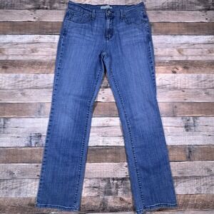 Y2K Levi's Women's Jeans Straight Leg Medium Wash Blue Size 10 M Stretch Denim